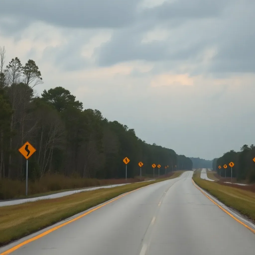 A Louisiana highway sign emphasizing traffic safety.