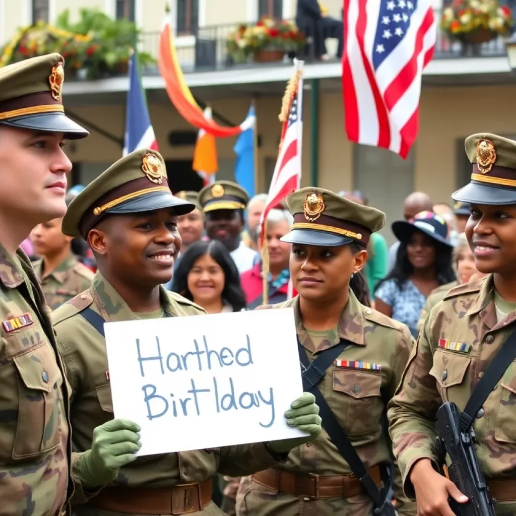 377th Theater Sustainment Command military celebration event in New Orleans