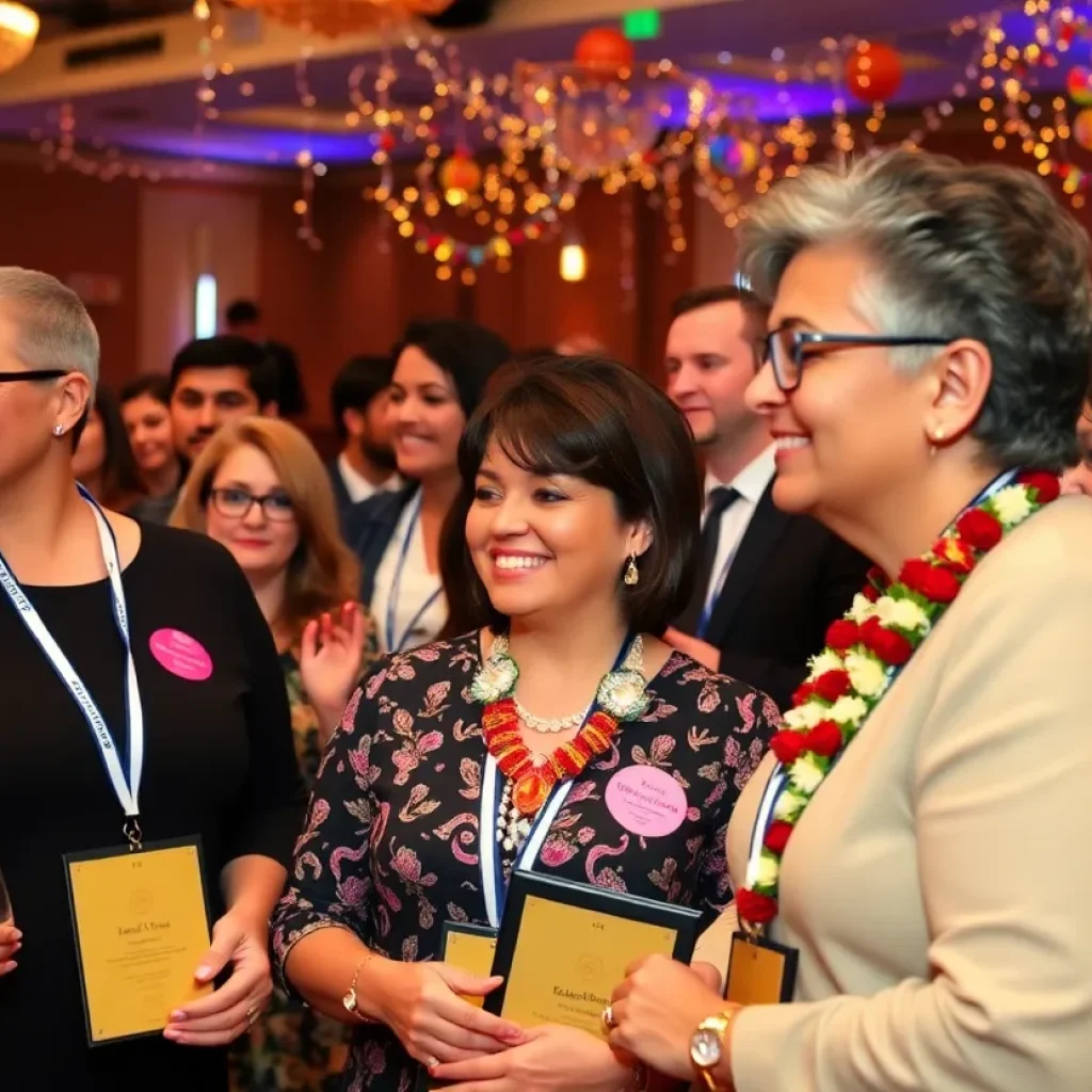 Gala event recognizing outstanding educators with awards