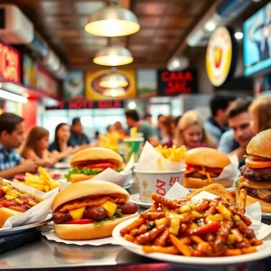 Dog Haus restaurant showcasing hot dogs and burgers in Louisiana