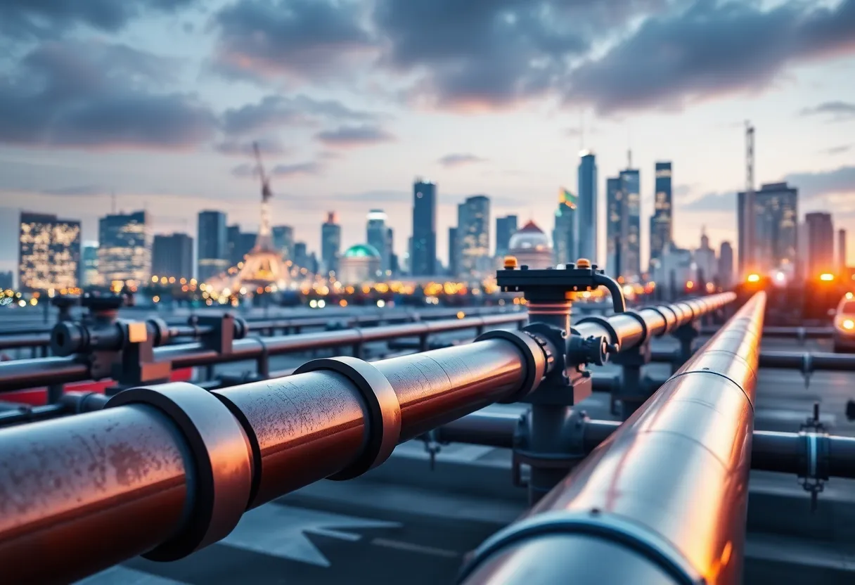 Infrastructure of natural gas pipelines representing Entergy's sale to Delta Utilities