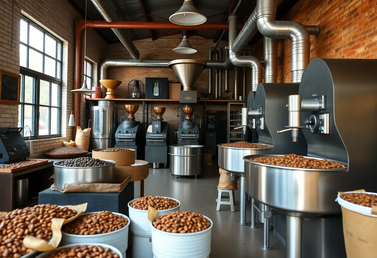 Folgers Coffee Roasting Facility showcasing coffee production in New Orleans