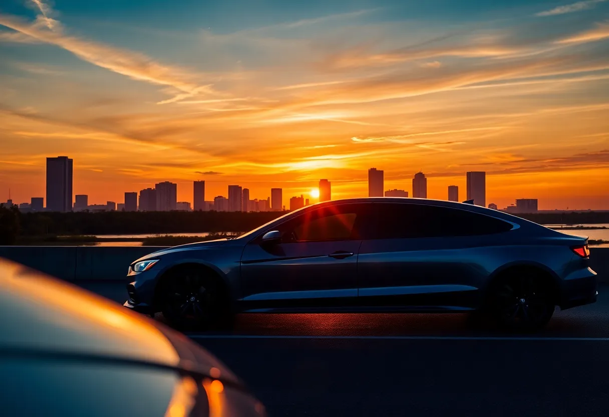 Conceptual image depicting auto insurance expansion in Louisiana.