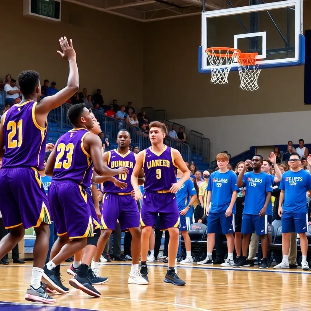 Lakers playing against Pelicans in Summer League game