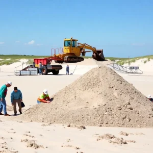 Coastal restoration project in Louisiana