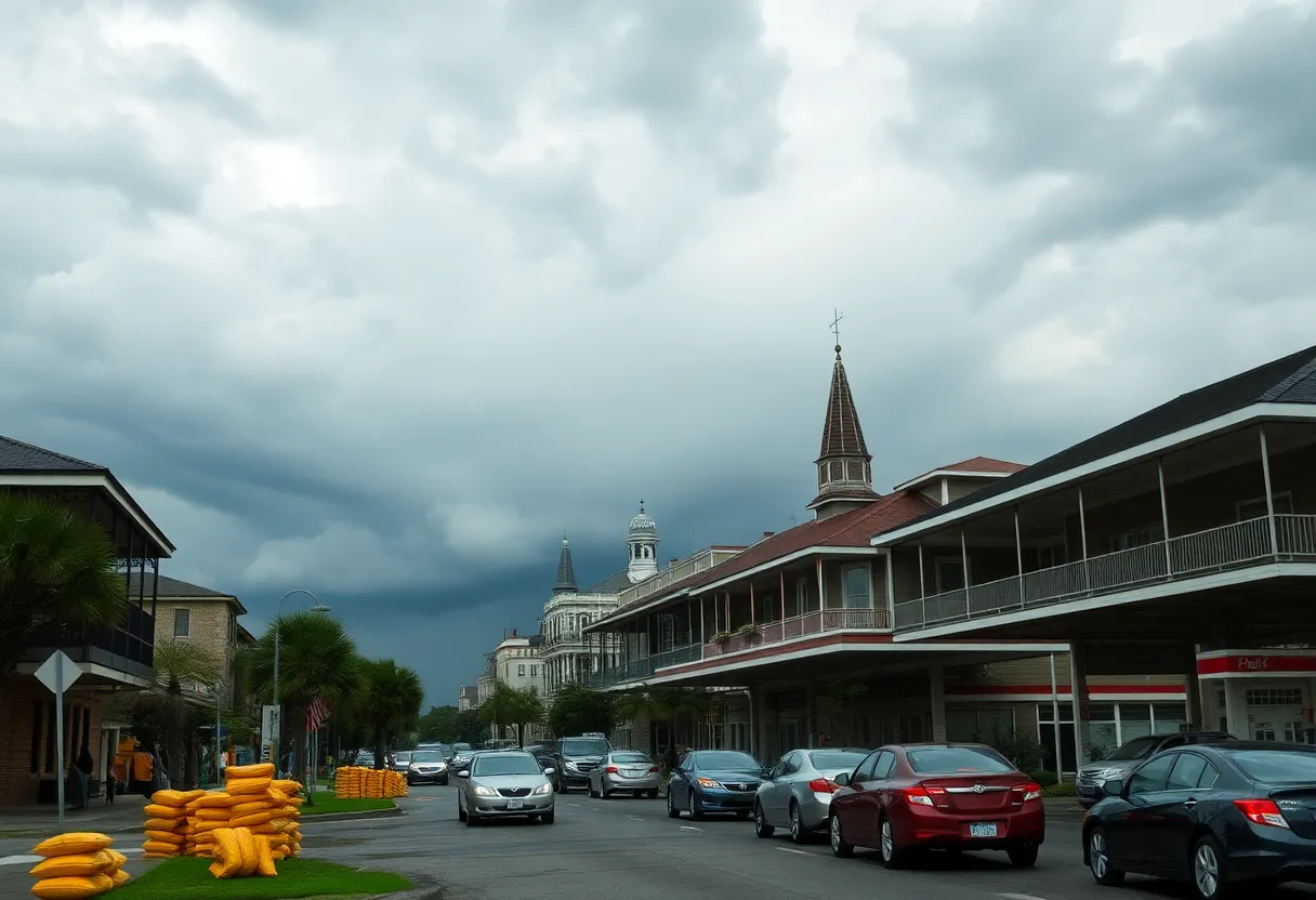 Residents in New Orleans preparing for Hurricane Francine