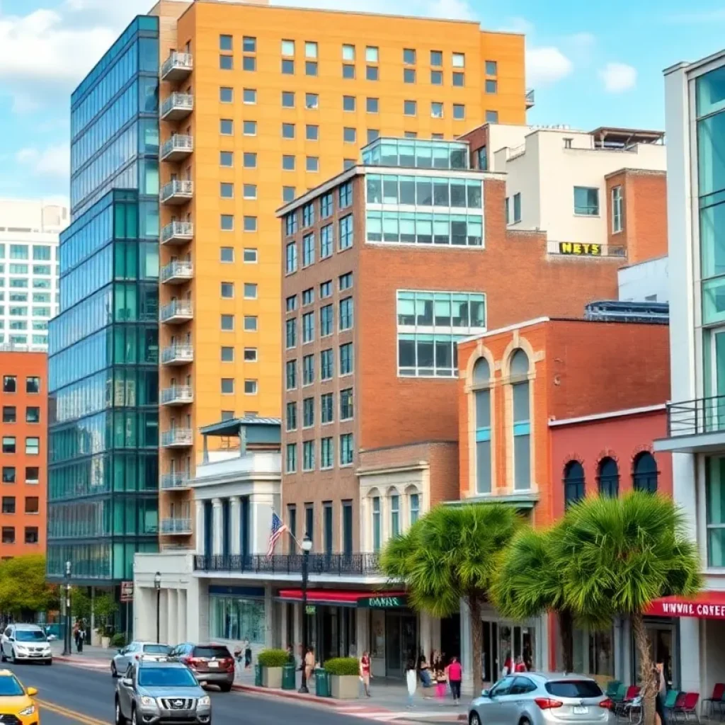 Vibrant cityscape representing the real estate market in New Orleans