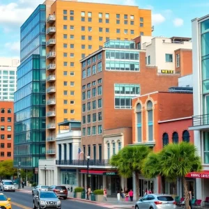 Vibrant cityscape representing the real estate market in New Orleans