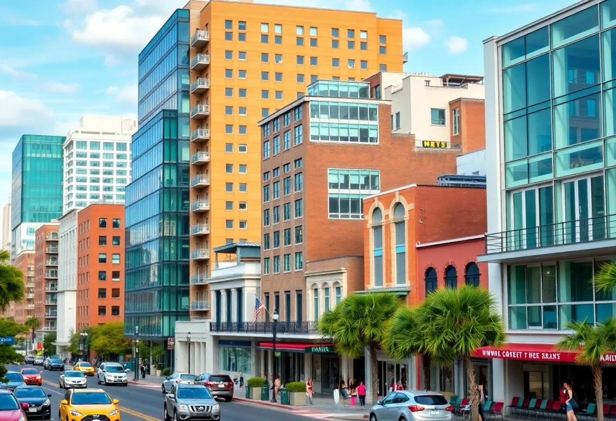 Vibrant cityscape representing the real estate market in New Orleans