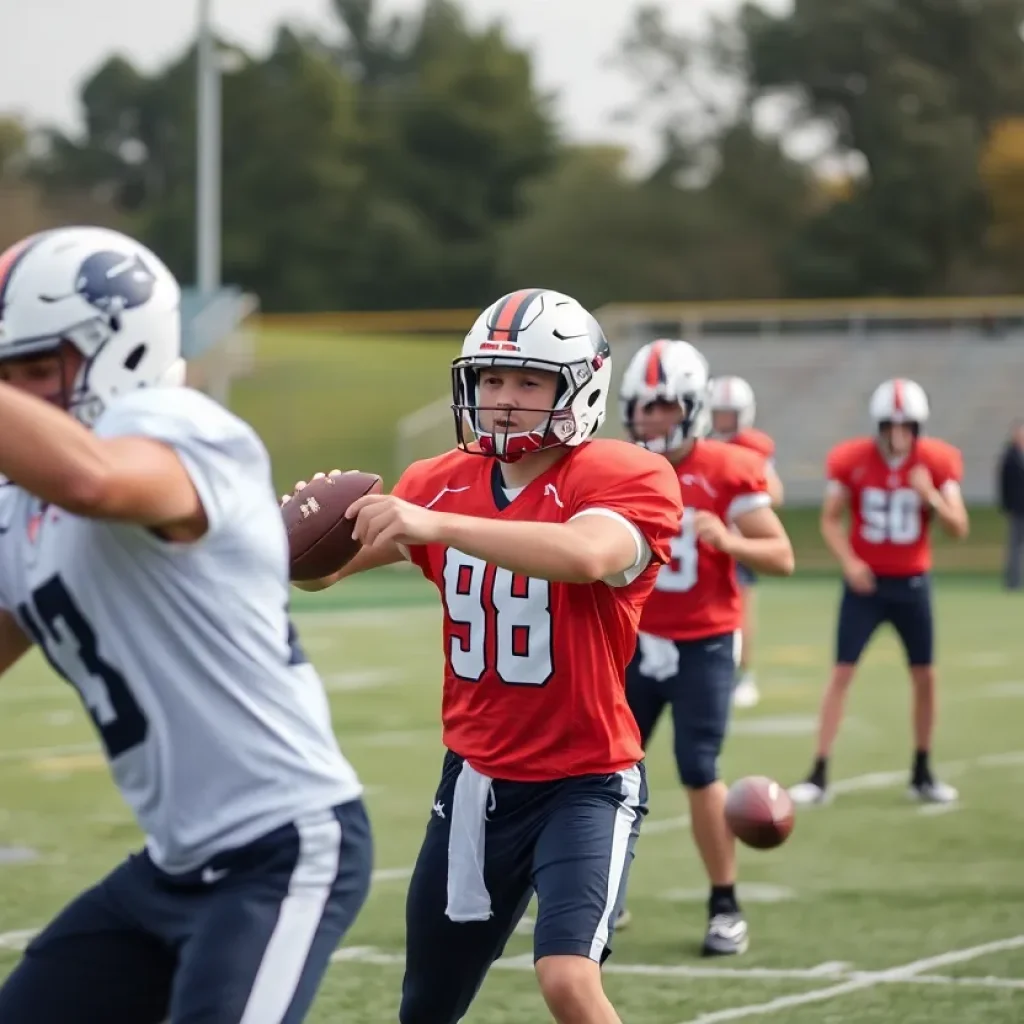 Quarterbacks practicing at New Orleans Saints training camp