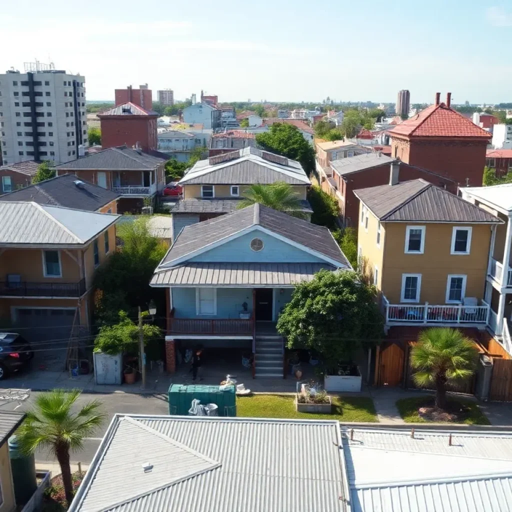A cityscape of New Orleans focusing on community and development