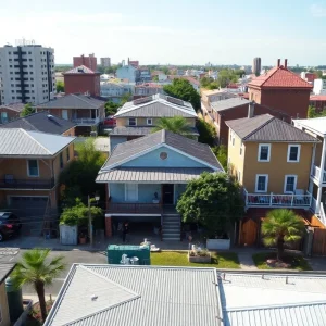A cityscape of New Orleans focusing on community and development