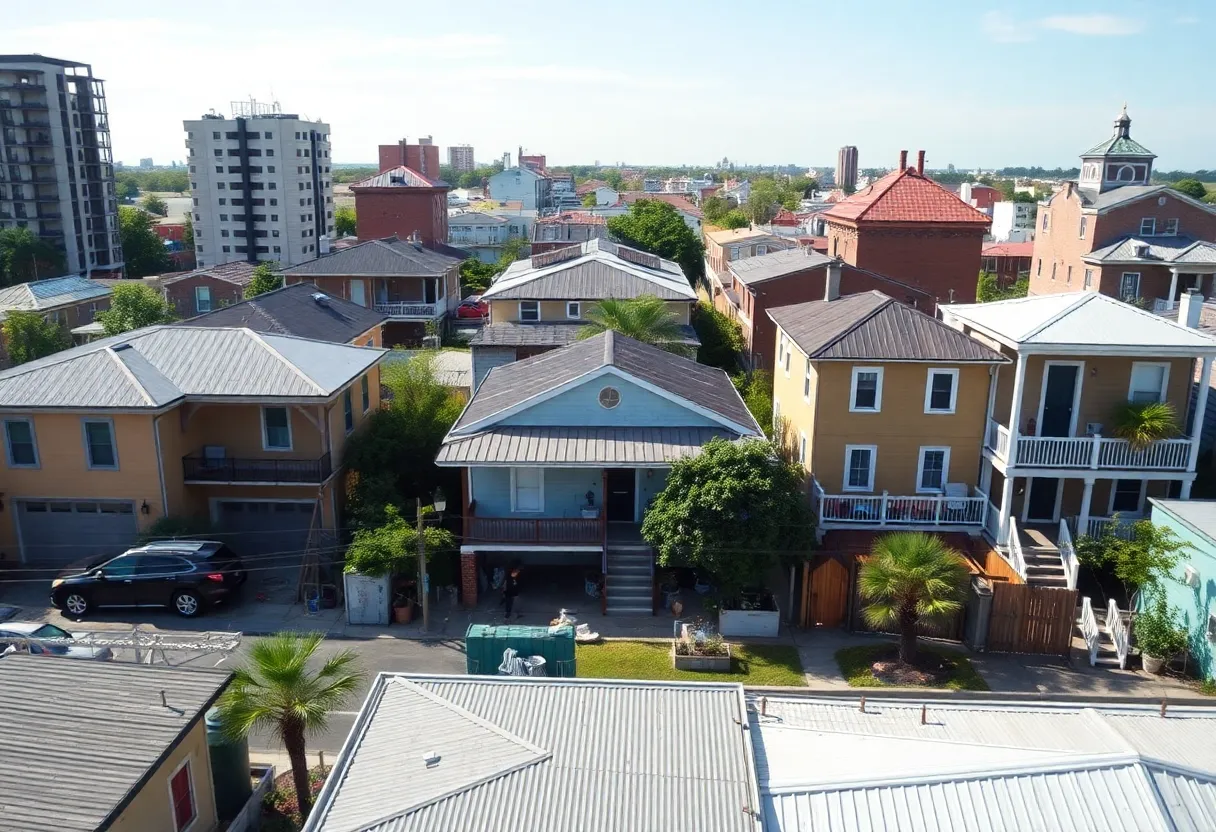 A cityscape of New Orleans focusing on community and development