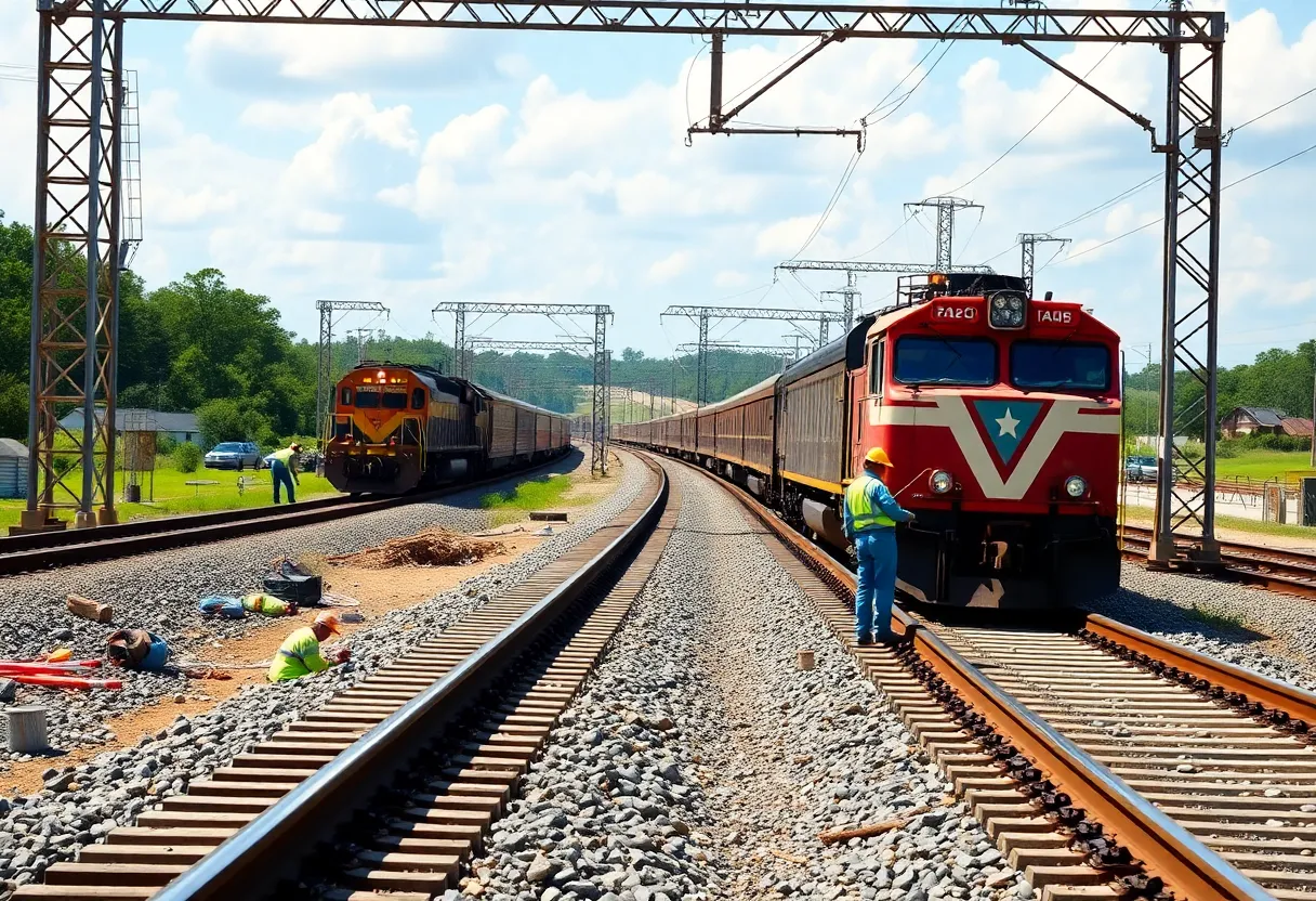 Railway infrastructure improvement project in Louisiana