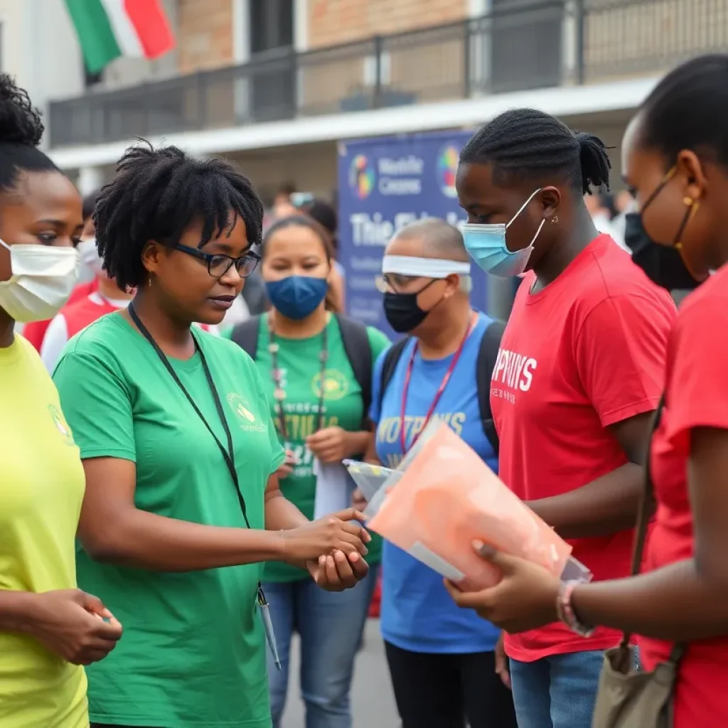 Volunteers engaging in community service activities in New Orleans