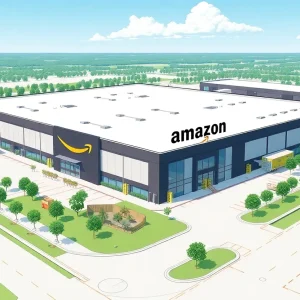 New Amazon delivery center in Slidell, Louisiana