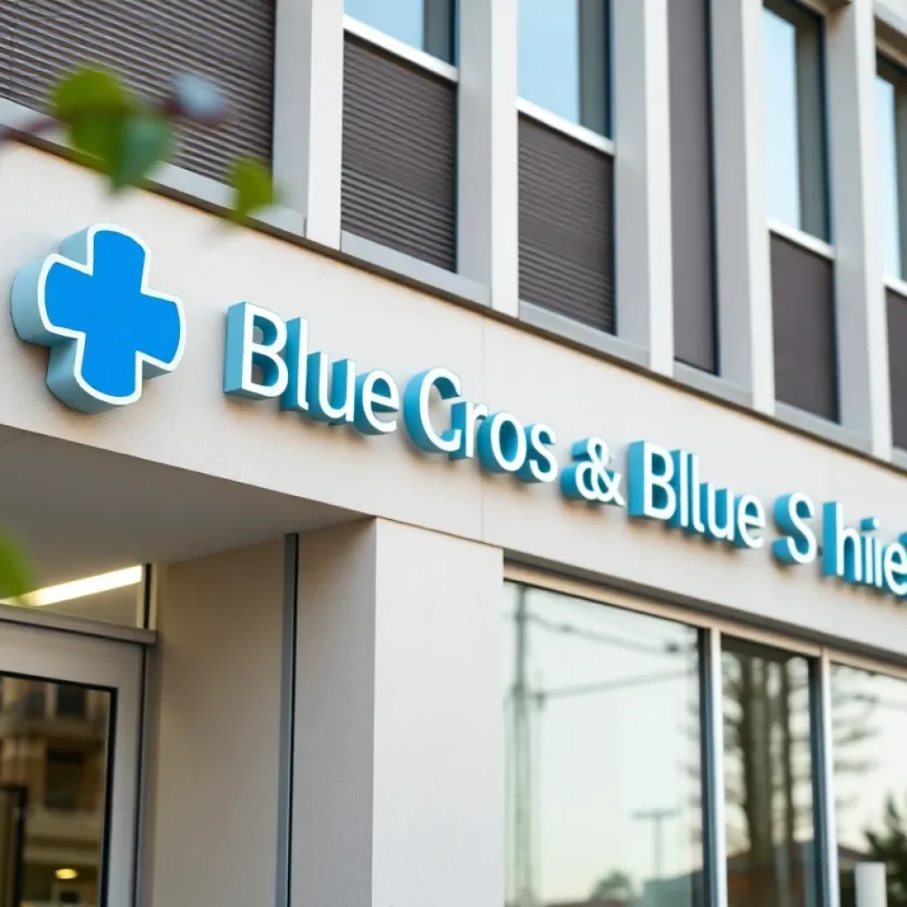 Exterior view of Blue Cross and Blue Shield of Louisiana office building