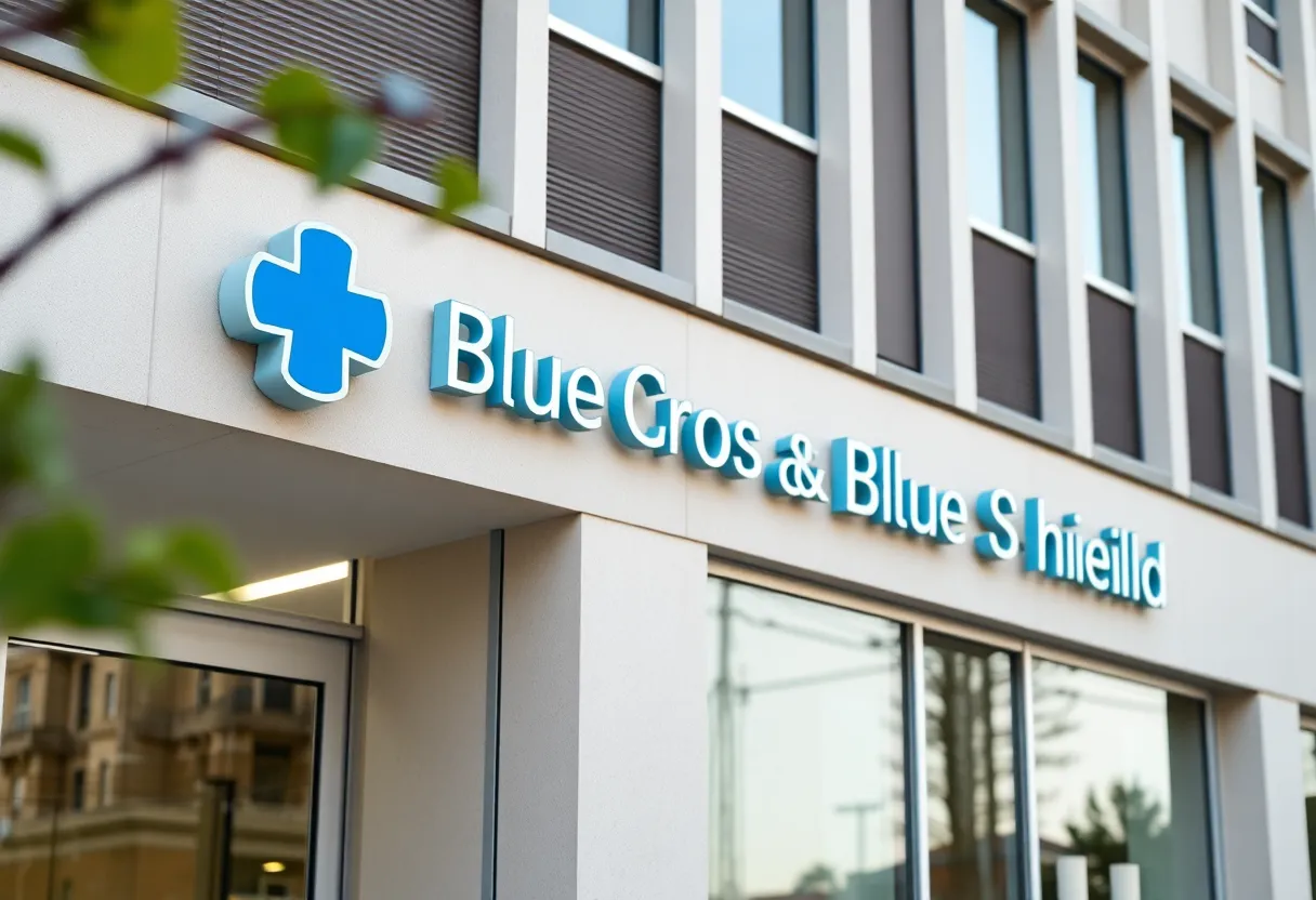 Exterior view of Blue Cross and Blue Shield of Louisiana office building