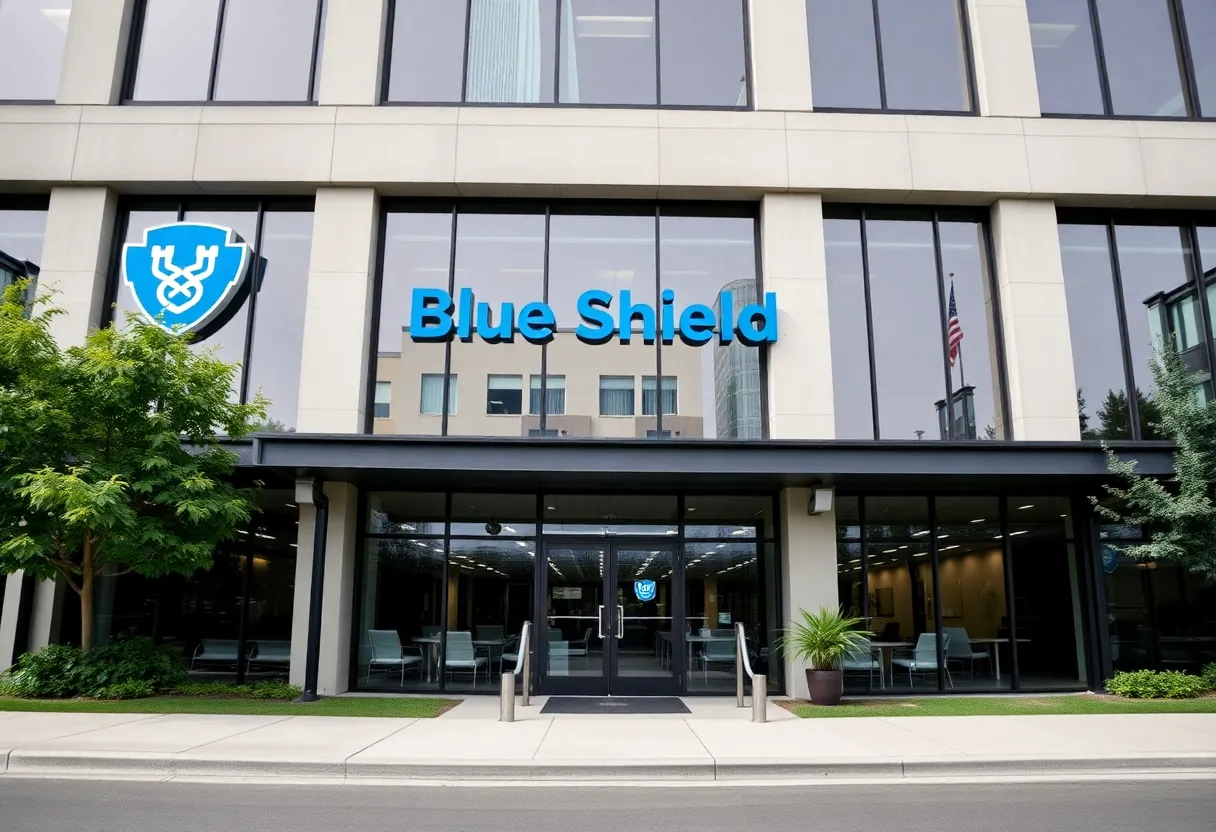 Exterior view of Blue Cross and Blue Shield of Louisiana office building