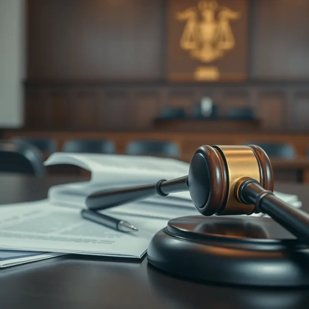 Courtroom setting with legal documents highlighting accountability in coroner investigations