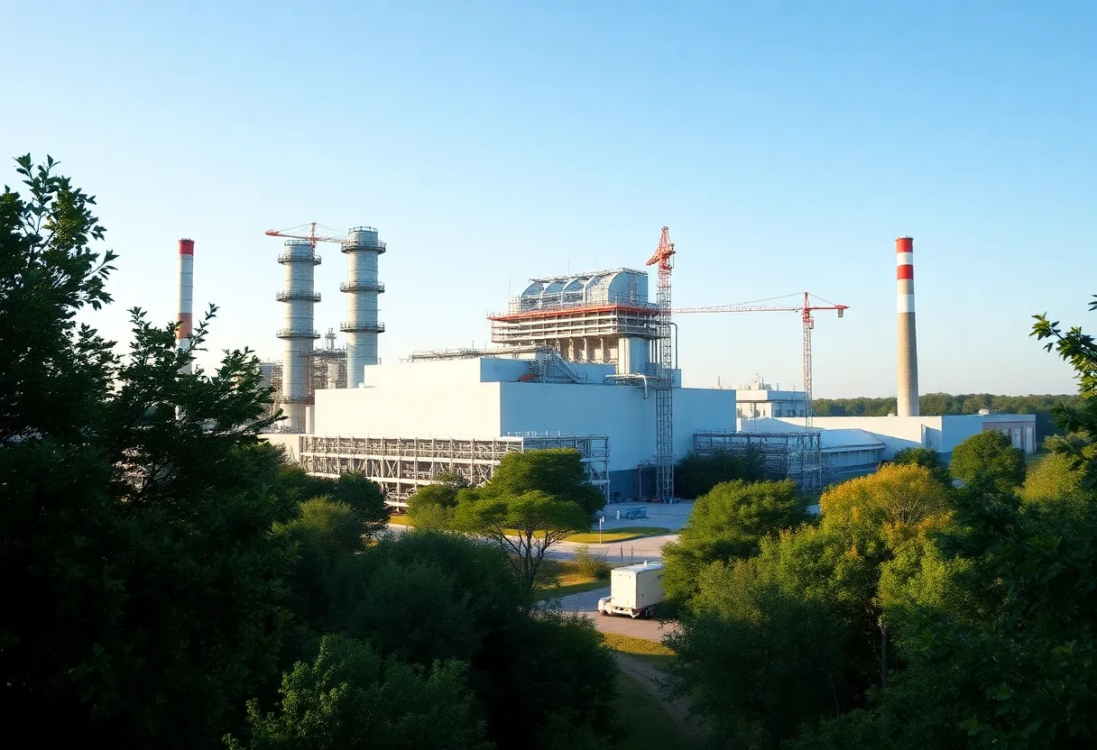 Construction of Entergy gas power plants in Louisiana