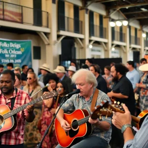 Musicians performing at Folk Alliance International Conference in New Orleans