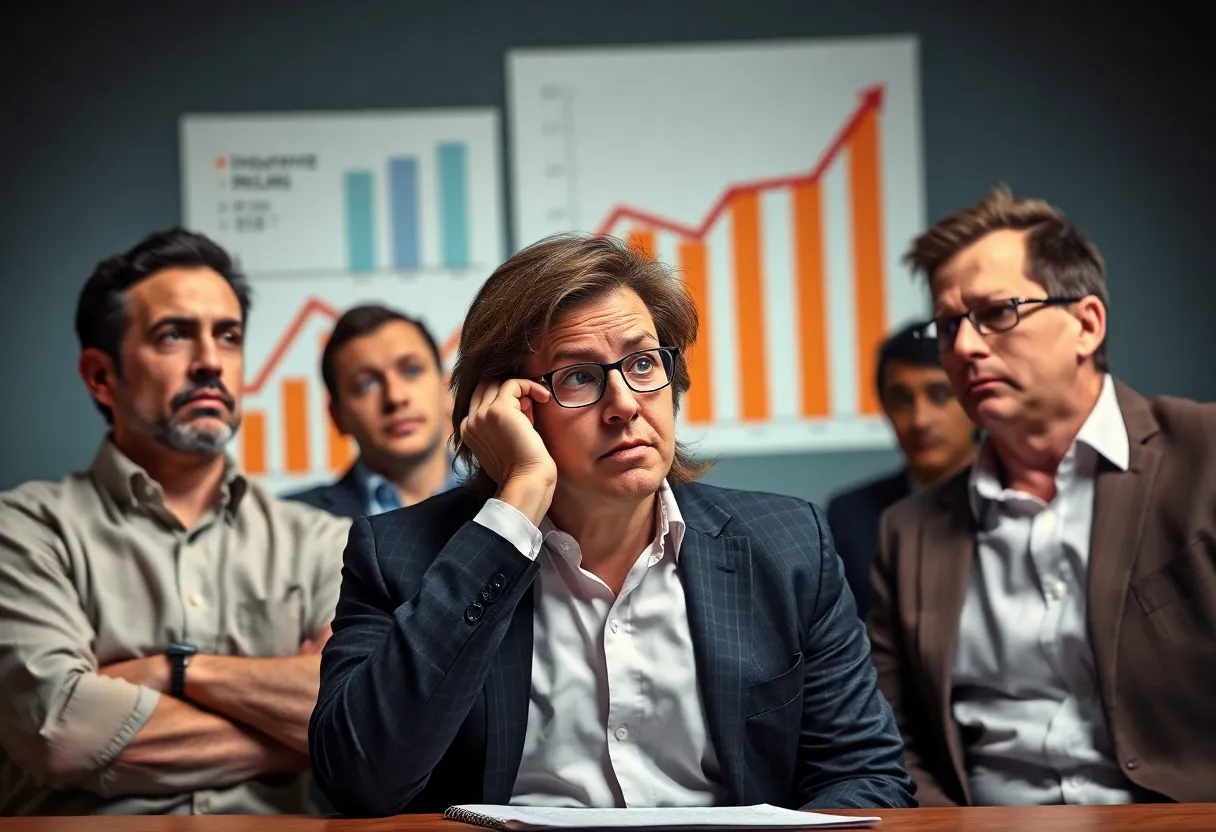 Employers discussing health insurance premiums