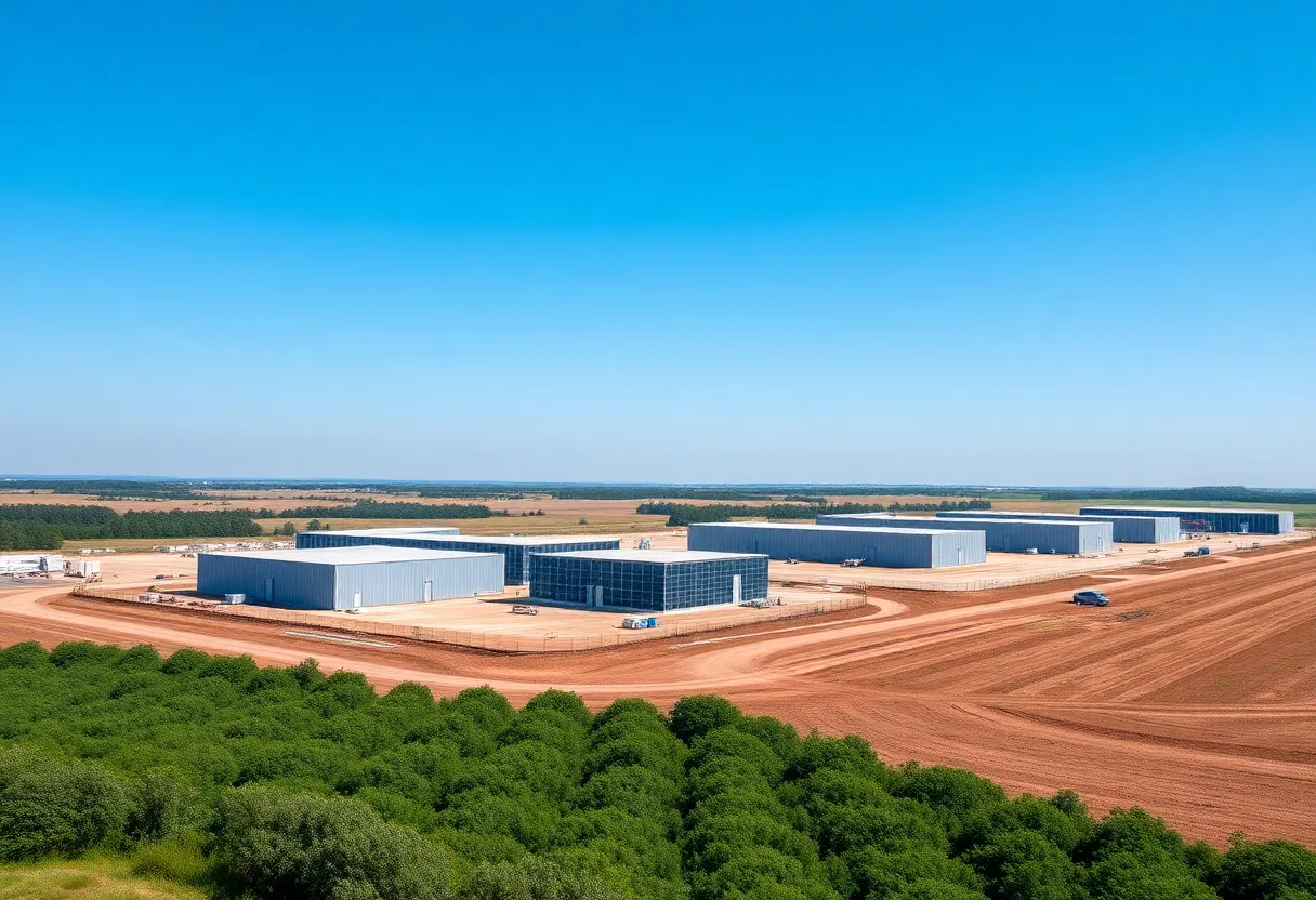Construction of Meta Hyperion data center in Richland Parish, Louisiana