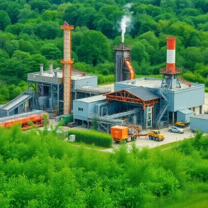 Modern Hyundai steel manufacturing facility in Louisiana