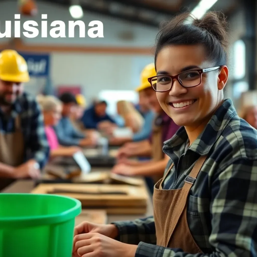 Visual representation of job security in Louisiana labor market.