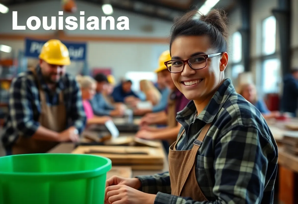 Visual representation of job security in Louisiana labor market.