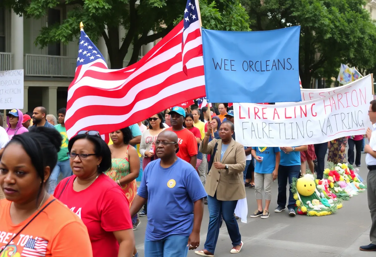 Community event in New Orleans commemorating Hurricane Katrina