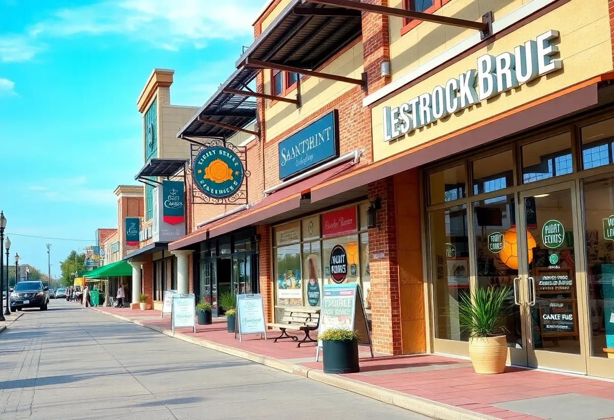 Retail shops in Lafayette, Louisiana