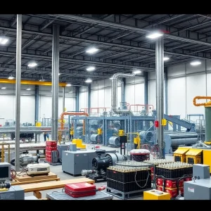 A facility in Louisiana producing critical minerals and battery components.