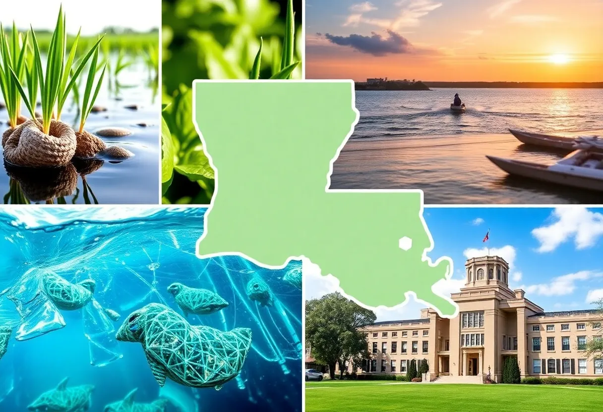 Visual representation of the impact of federal grant cuts on Louisiana's environmental and educational initiatives
