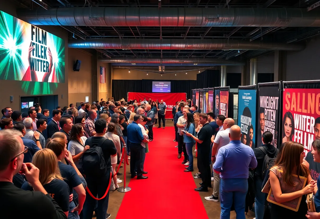 Crowd at the Louisiana Film Prize festival celebrating independent filmmakers