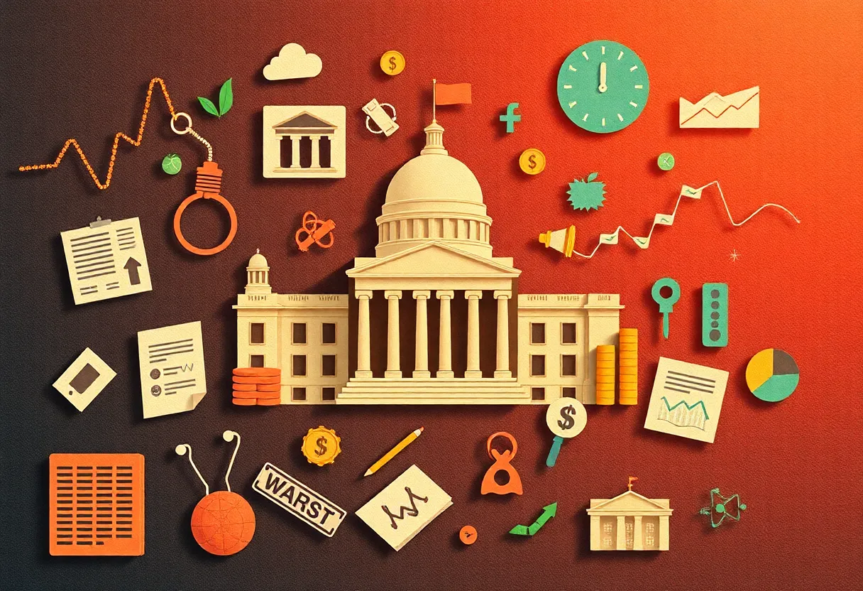Visual representation showing fiscal mismanagement in Louisiana government agencies due to an audit.