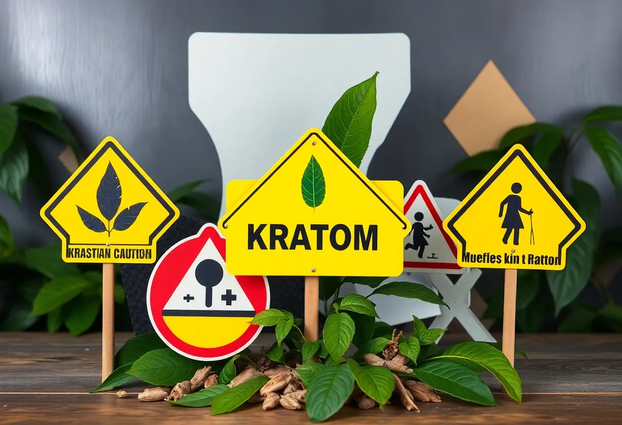 Symbol representing kratom ban in Louisiana