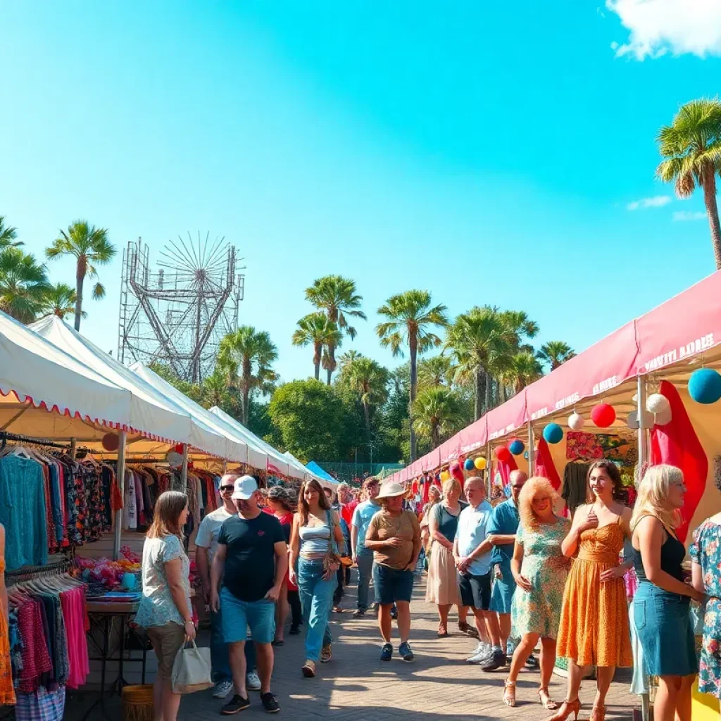 Attendees at the Louisiana Vintage Festival showcasing vintage clothing