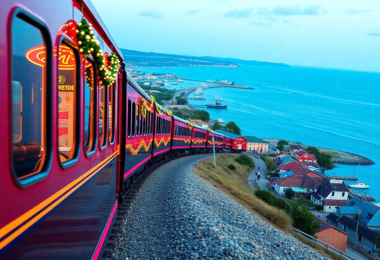 Inaugural ride of Amtrak’s Mardi Gras train service offering scenic views.