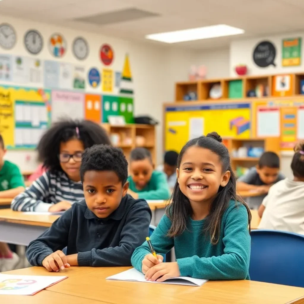 Students engaged in classroom learning activities in New Orleans