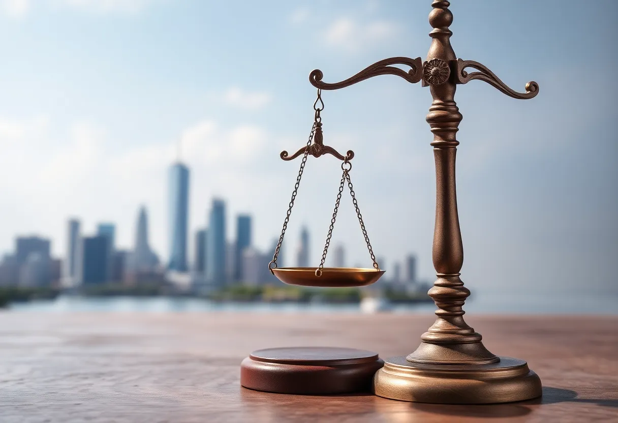 Symbolic representation of governance and justice in New Orleans