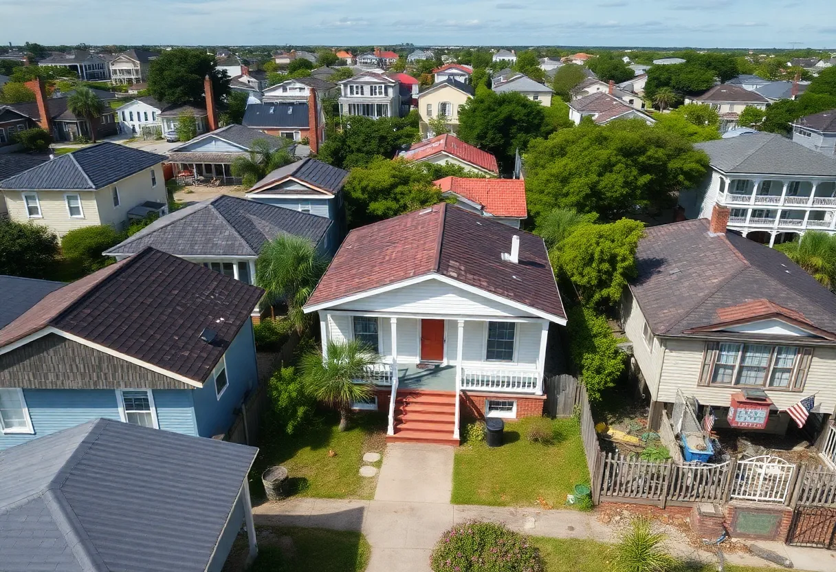 Mixed housing conditions in New Orleans neighborhood