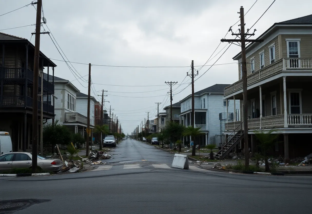 Neighborhood in New Orleans showing signs of recovery from Hurricane Katrina