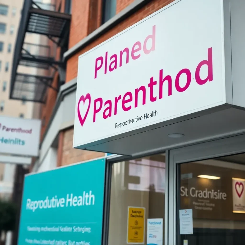 Exterior of a Planned Parenthood health clinic in Louisiana