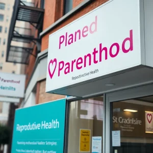 Exterior of a Planned Parenthood health clinic in Louisiana