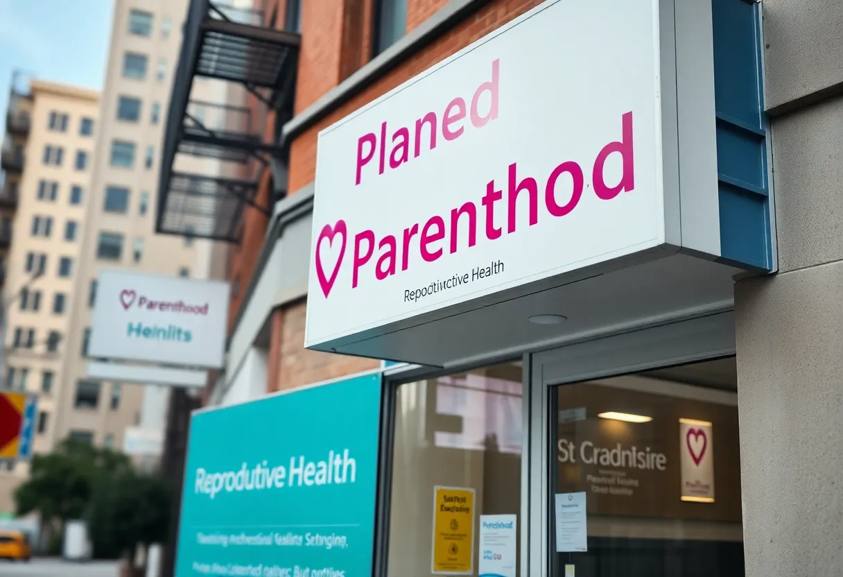Exterior of a Planned Parenthood health clinic in Louisiana