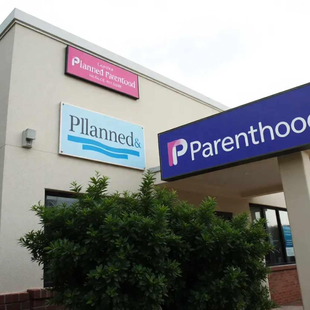 Exterior of a Planned Parenthood clinic in Louisiana