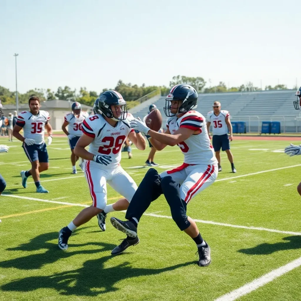 Los Angeles Rams and New Orleans Saints joint practice session