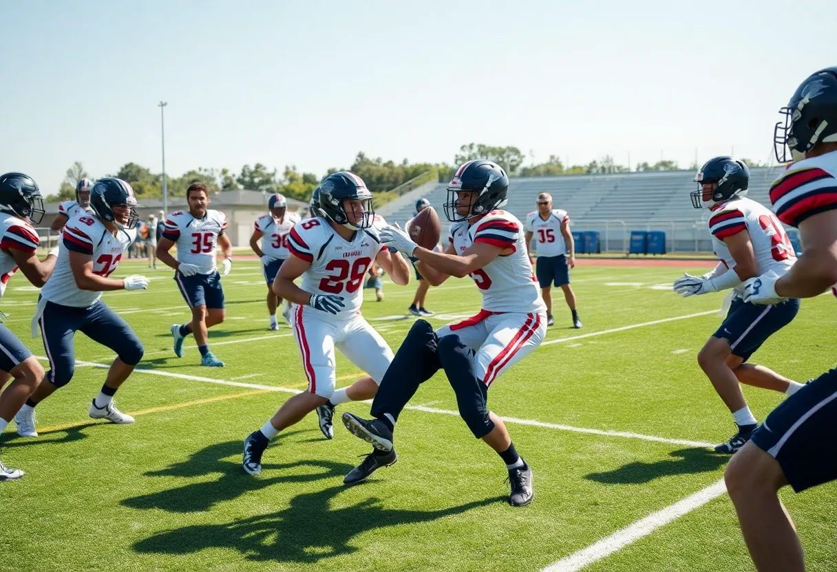Los Angeles Rams and New Orleans Saints joint practice session
